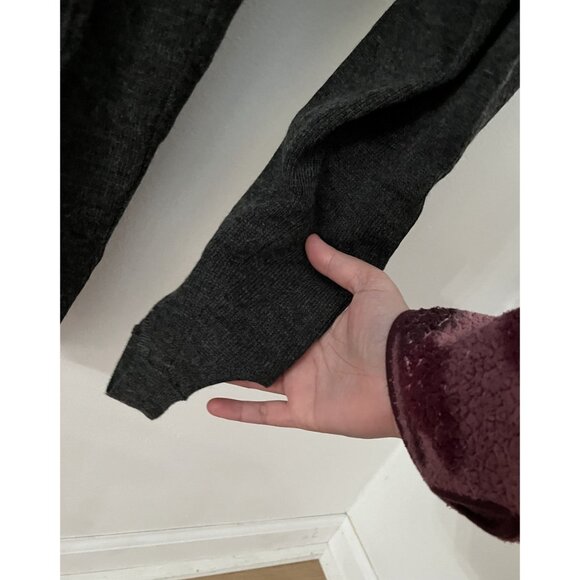 EUC Vintage SK & Company Womens Wool Charcoal Gray Stirrup Stretch Leggings - Picture 2 of 6